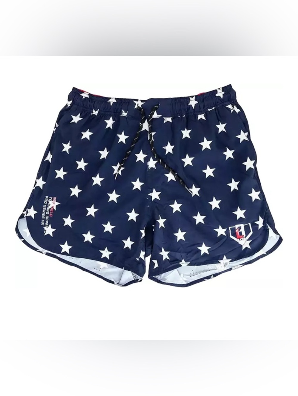 Kids Navy Star Print Athletic Shorts